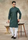 Outluk Vol 139 Mens Digital Printed Silk Kurta Pajama Wholesale Maunfacturers